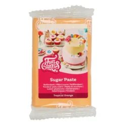 Pâte à Sucre Orange Tropicale 250g Funcakes