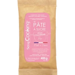 Pâte à Sucre Rose Spéciale Couverture 400 g Scrapcooking