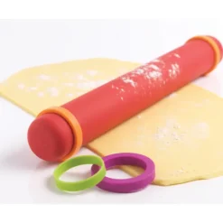 Rouleau à Pâtisserie ajustable rouge 41 cm