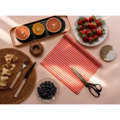 Rouleau Emballage Alimentaire Cire Abeille Rouge 90 x 30,5 cm Nuts