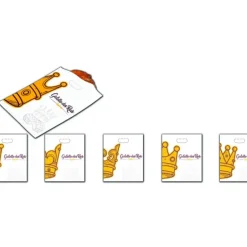 Sac à Galette Ingraissable 38x48cm Motif Couronne x100