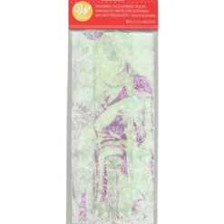 Sachet Bonbon Irisé Flocon de Neige 11 x 23,5 cm avec Attaches Sachet Wilton (x10)