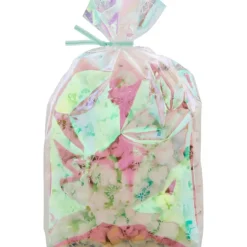Sachet Bonbon Irisé Flocon de Neige 11 x 23,5 cm avec Attaches Sachet Wilton (x10)