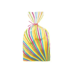 Sachets à Confiseries Lignes Multicolore x20 Wilton