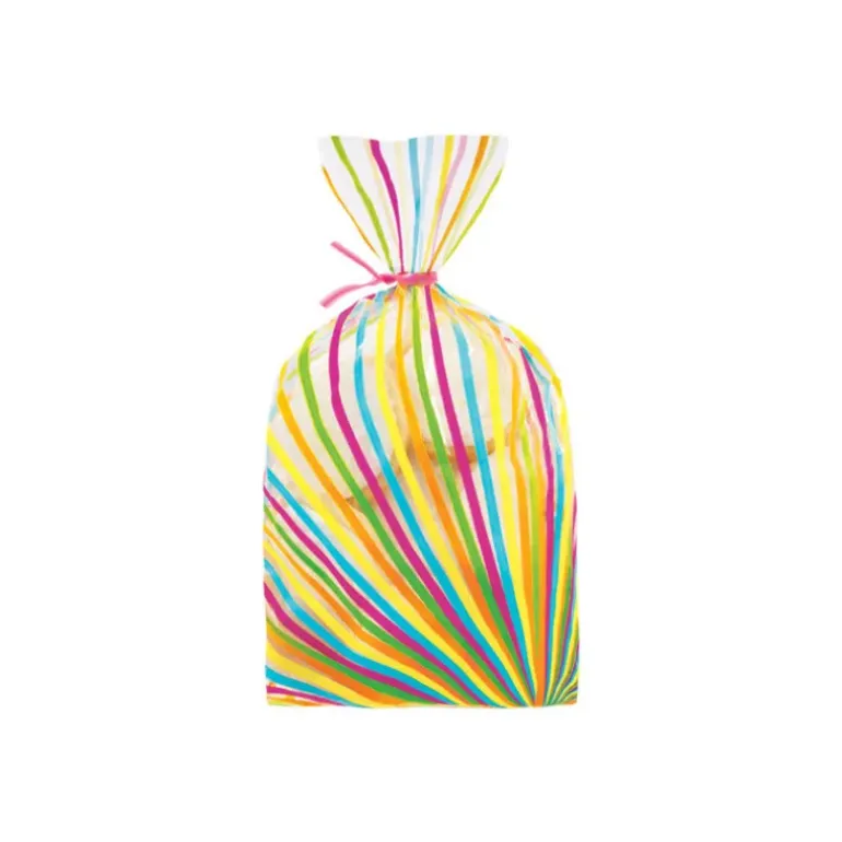 Sachets à Confiseries Lignes Multicolore x20 Wilton