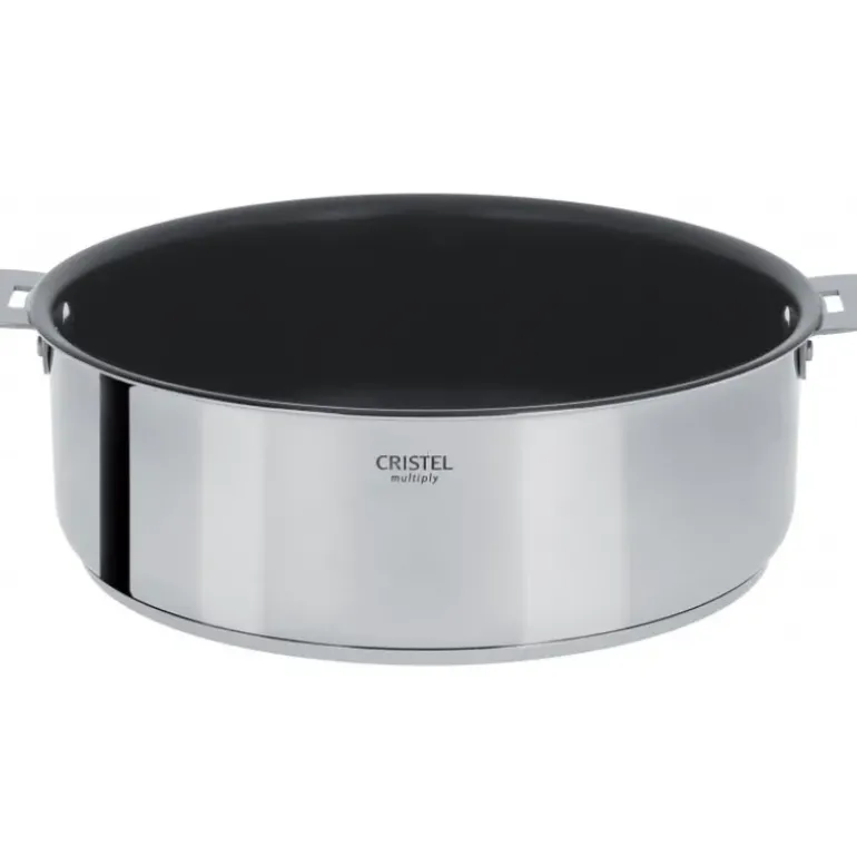 Sauteuse Casteline Ø 26 cm Manche Amovible Anti-Adhésive Inox Cristel
