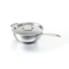 Sauteuse du chef inox 24 cm avec couvercle Le Creuset