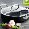 Sauteuse en Céramique 30 cm et son couvercle, collection BARCELONA PRO GreenPan™