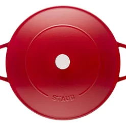 Sauteuse en Fonte Chistera 24 cm Rouge Cerise Staub