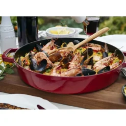 Sauteuse en Fonte Chistera 24 cm Rouge Cerise Staub