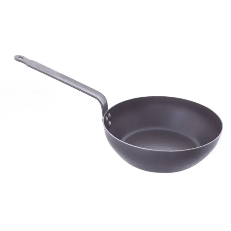 Sauteuse Paysanne Tôle Bleue Ø 28 cm Blue Carbon De Buyer