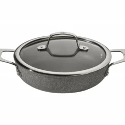 Sauteuse Pierre 24 cm avec couvercle et poignées Salina Granitium Ballarini