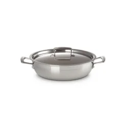 Sauteuse Provençale en Inox et Couvercle 30 cm Le Creuset