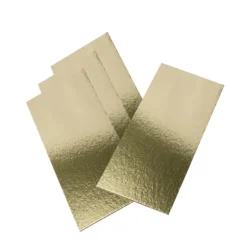 Semelle à Bûche 25x10cm Or Bord Droit (x50)