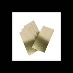 Semelle à Bûche 100x10cm Or Bords Droits (x50)