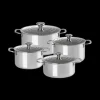 Set 4 Pièces Casseroles et Faitout Inox Signature Le Creuset