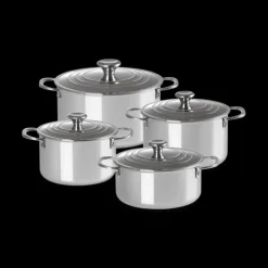 Set 4 Pièces Casseroles et Faitout Inox Signature Le Creuset