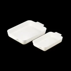 Set 2 Plats Rectangulaires Céramique Meringue Classique Le Creuset