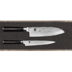 Set Couteau Santoku et Couteau Universel Shun Classic Damas Kai