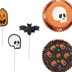 Set de Caissettes Cupcakes et Cake Toppers Halloween Wilton
