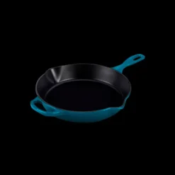 Skillet Rond Profond 26cm en Fonte Deep Teal Le Creuset
