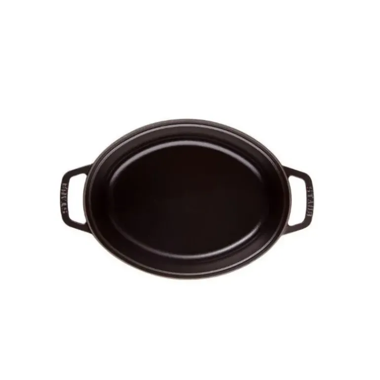 STAUB Cocotte Fonte Ovale 31 cm Noir Mat 5,5 L