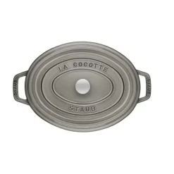 STAUB Cocotte Fonte Ovale 17 cm Gris Graphite 1 L
