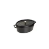 STAUB Cocotte Fonte Ovale 33 cm Noir Mat 6,7 L