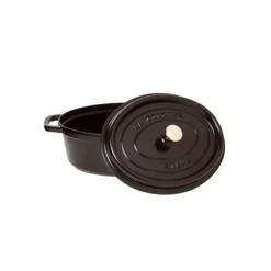 STAUB Cocotte Fonte Ovale 33 cm Noir Mat 6,7 L