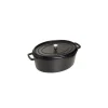 STAUB Cocotte Fonte Ovale 41 cm Noir Mat 12 L