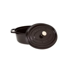 STAUB Cocotte Fonte Ovale 41 cm Noir Mat 12 L