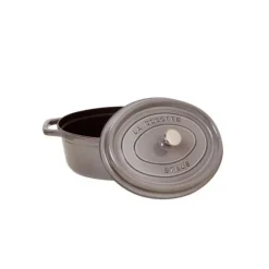 STAUB Cocotte Fonte Ovale 33 cm Gris Graphite 6,7 L