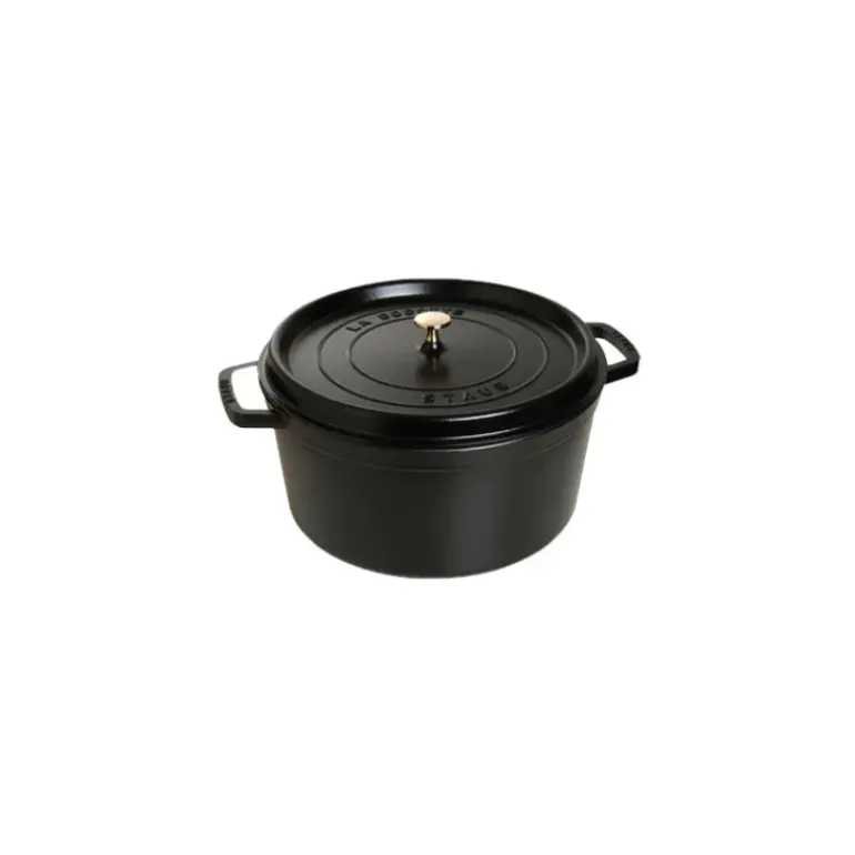 STAUB Cocotte Fonte Ronde 34 cm Noir Mat 12,6 L