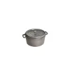 STAUB Cocotte Fonte Ronde 14 cm Gris Graphite 0,8 L