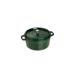 STAUB Cocotte Fonte Ronde 24 cm Vert Basilic Majolique 3,8 L