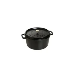 STAUB Cocotte Fonte Ronde 22 cm Noir Mat 2,6 L