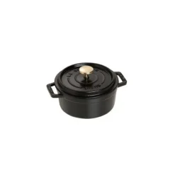 STAUB Cocotte Fonte Ronde 12 cm Noir Mat 0,4 L