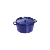 STAUB Cocotte Fonte Ronde 30 cm Bleu Intense Majolique 8,35 L