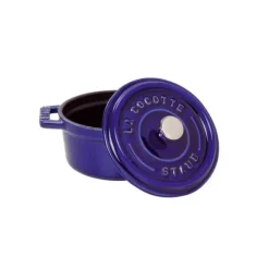 STAUB Cocotte Fonte Ronde 30 cm Bleu Intense Majolique 8,35 L