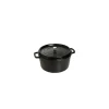 STAUB Cocotte Fonte Ronde 16 cm Noir Mat 1,2 L