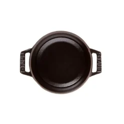STAUB Cocotte Fonte Ronde 16 cm Noir Mat 1,2 L
