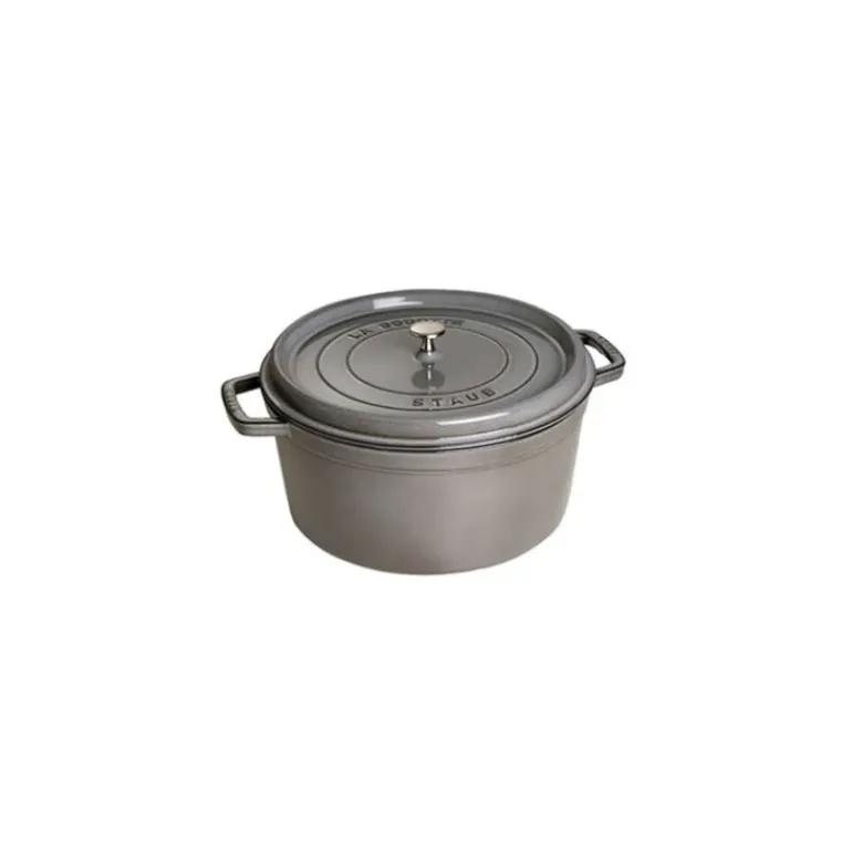 STAUB Cocotte Fonte Ronde 30 cm Gris Graphite 8,35 L