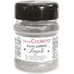 Sucre Pailleté Argenté 160 g ScrapCooking