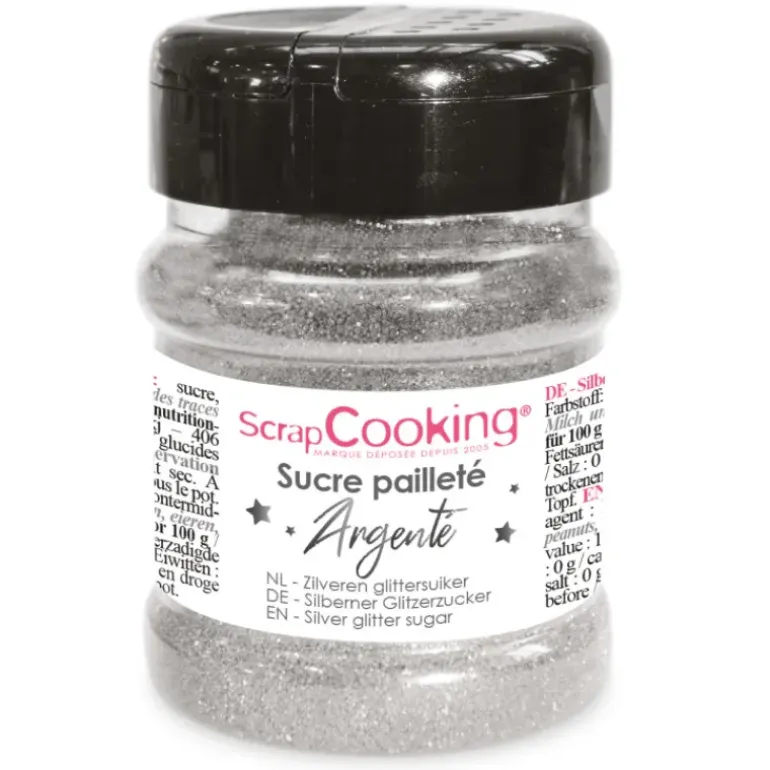Sucre Pailleté Argenté 160 g ScrapCooking