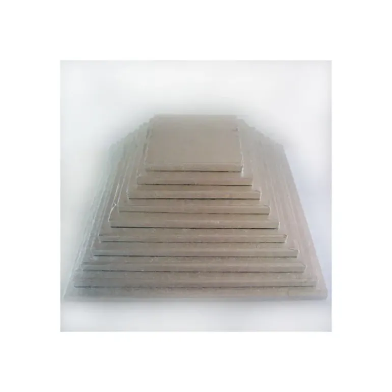 Support Gâteau Carré 25 x 1 cm Argenté Funcakes