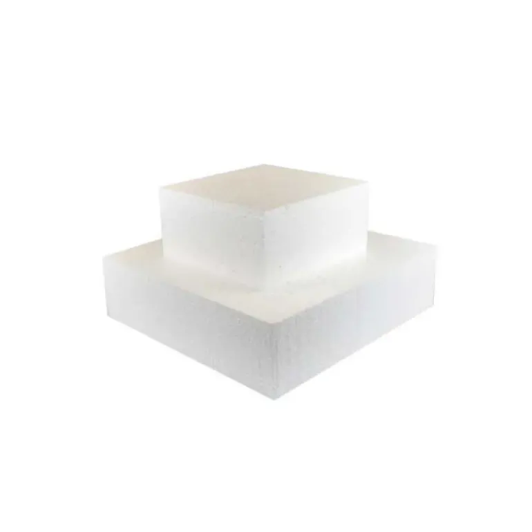 Support polystyrène carré H 7 cm - 10 x 10 cm