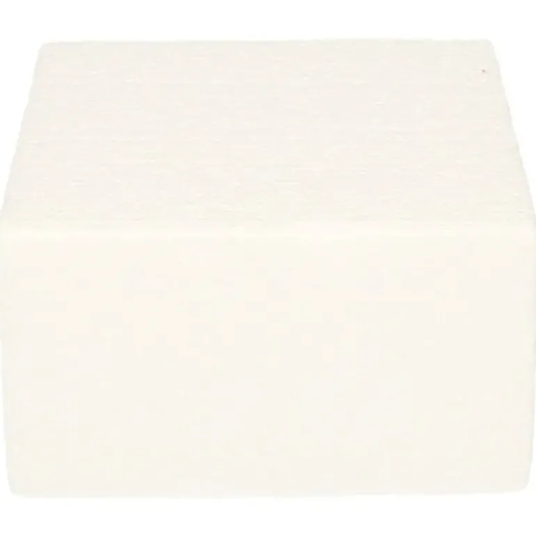 Support polystyrène carré H 7 cm - 10 x 10 cm