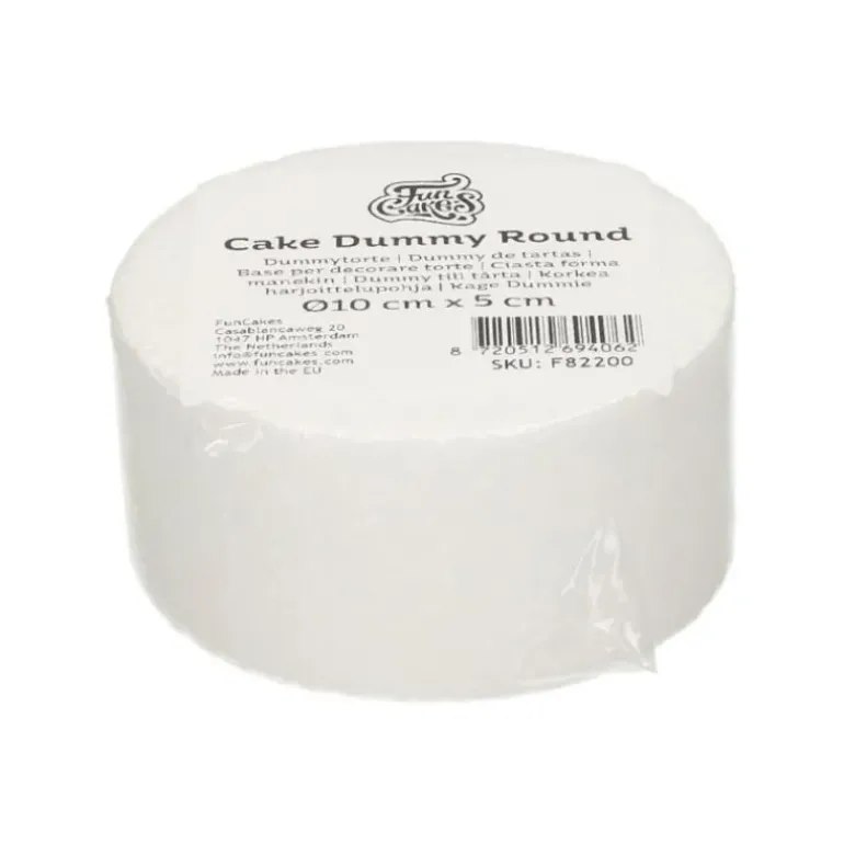 Support Polystyrène Rond Ø 10 cm H 5 cm Funcakes
