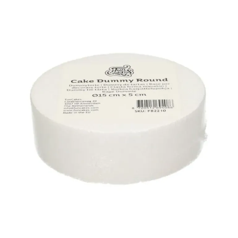 Support Polystyrène Rond Ø 15 cm H 5 cm Funcakes