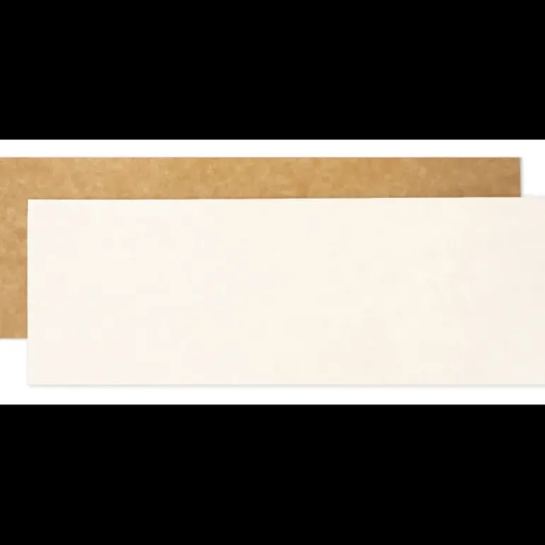 Supports à Gâteaux Kraft et Blanc Rectangle 10 x 30 cm Scrapcooking (x5)